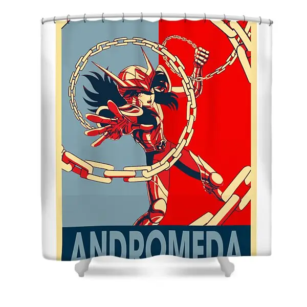 Classic Andromeda Saint Seiya Shower Curtain | Anime Shower Curtains