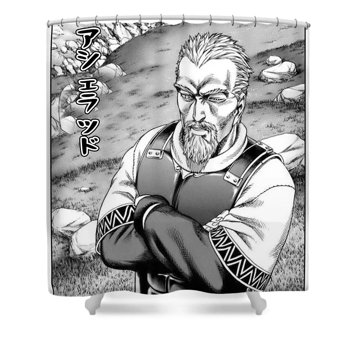 Classic Askeladd Vinland Saga Shower Curtain | Anime Shower Curtains