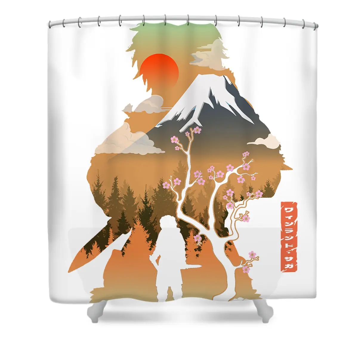 Classic Photo Thorfinn Vinland Saga Shower Curtain | Anime Shower Curtains