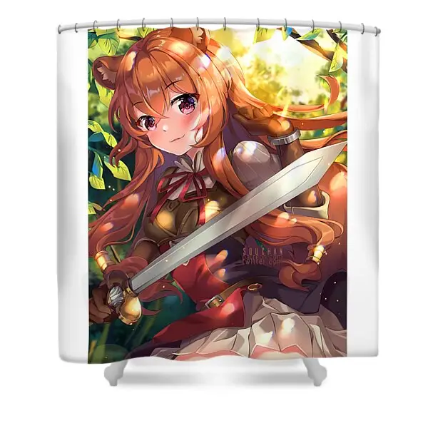 Classic Raphtalia Rising Of The Shield Hero Anime Shower Curtain | Anime Shower Curtains