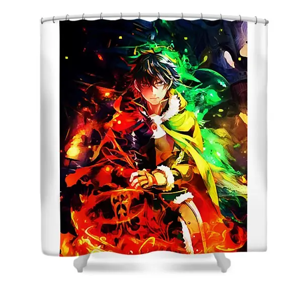 Classic Rising Of The Shield Hero Naofumi Manga Series Shower Curtain | Anime Shower Curtains