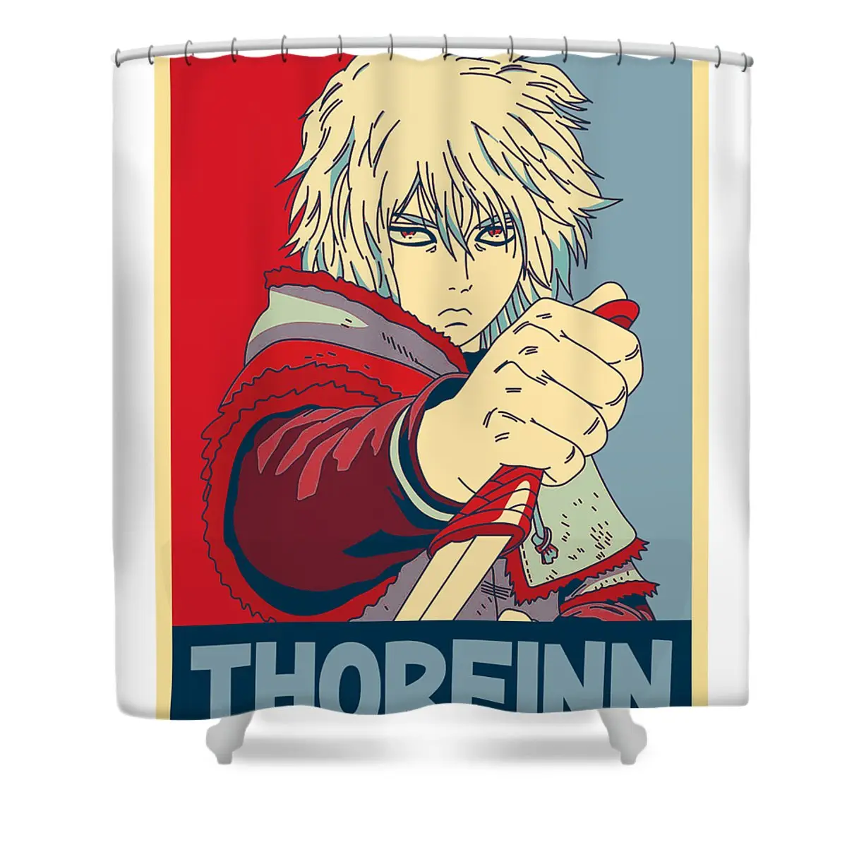 Classic Thorfinn Vinland Saga Shower Curtain | Anime Shower Curtains