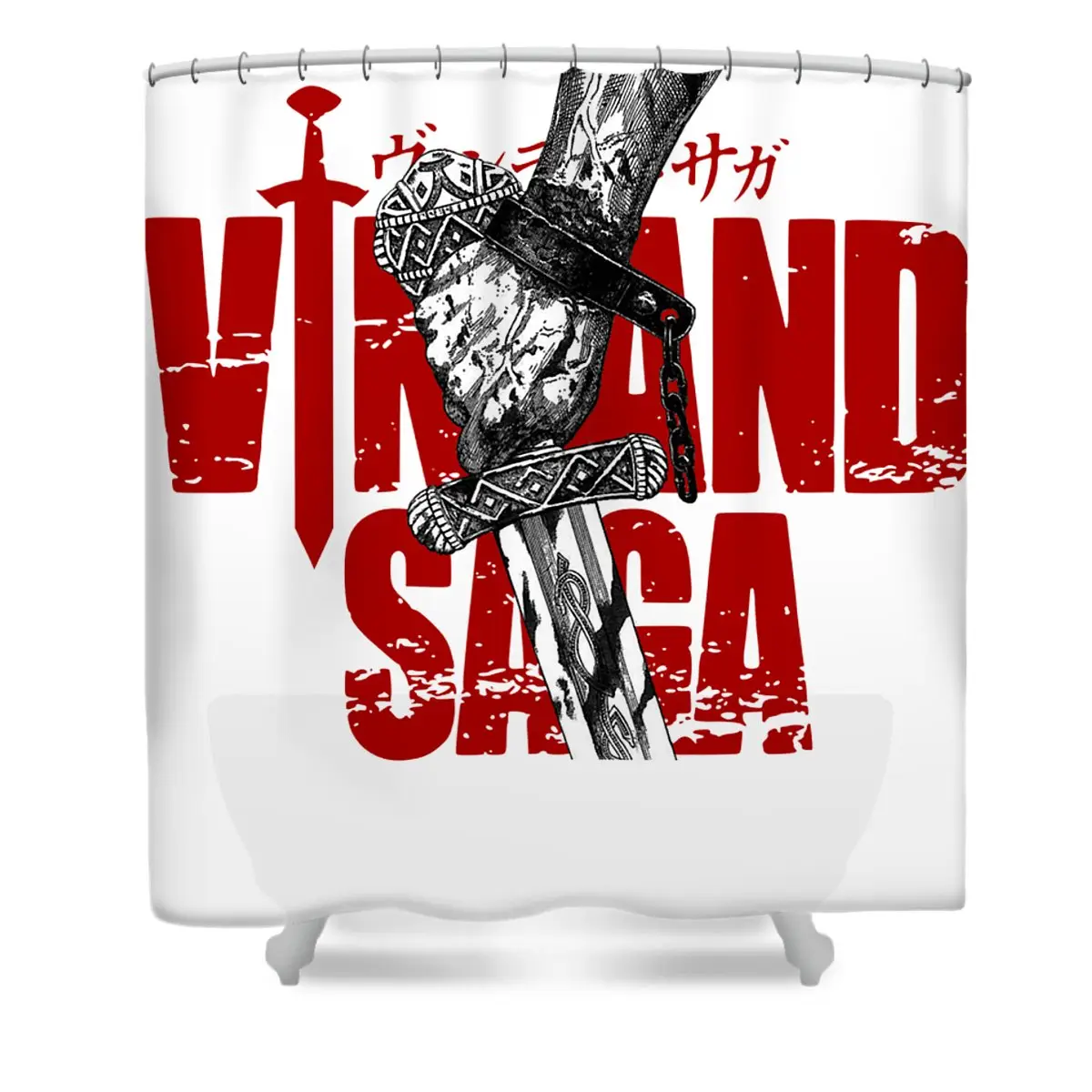 Classic Viking Vinland Saga Shower Curtain | Anime Shower Curtains