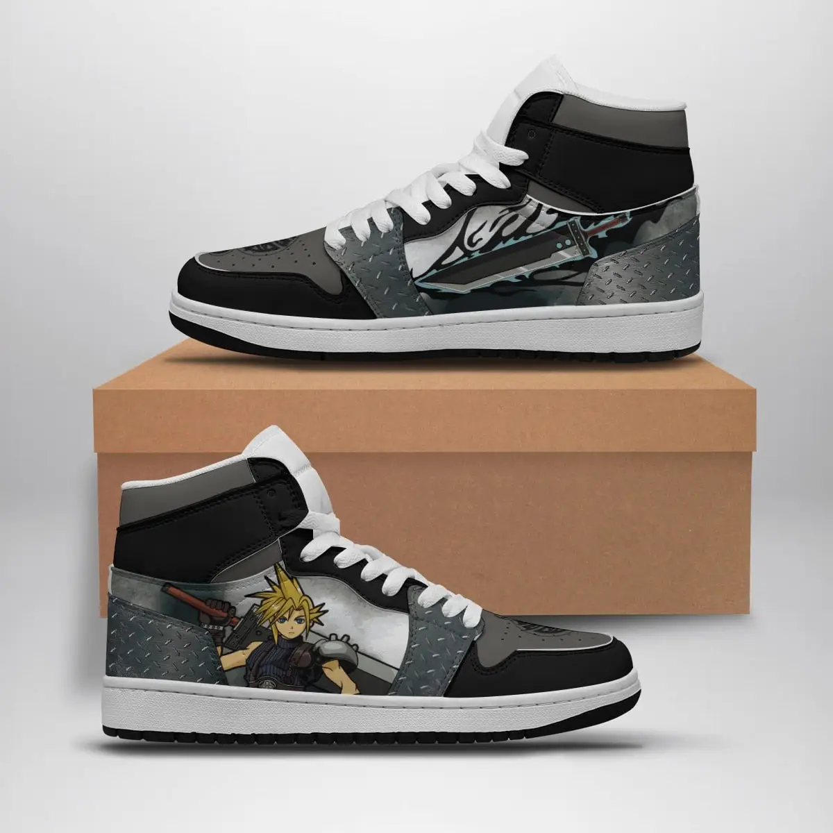 Cloud Strife Final Fantasy 7 Air Jordan 1 Shoes