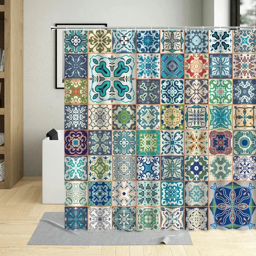 Colorful Bohemia Shower Curtain