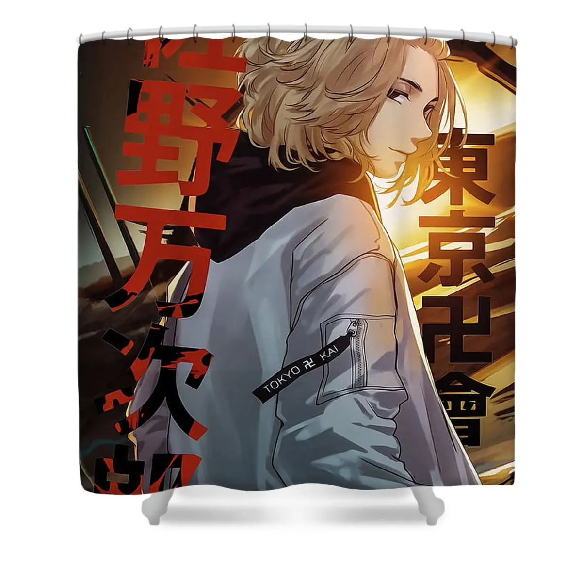 Cool Boy Shower Curtain | Anime Shower Curtains