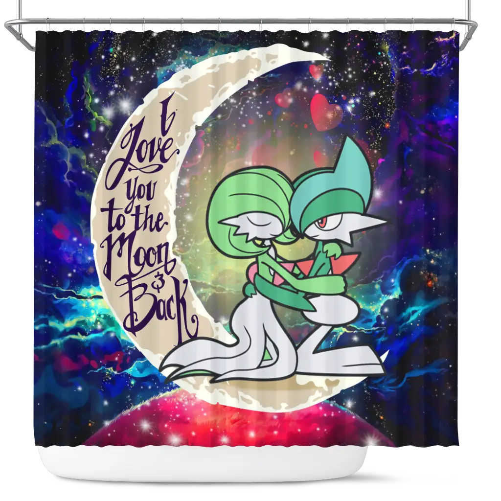 Couple 1 Love You To The Moon Galaxy Shower Curtain