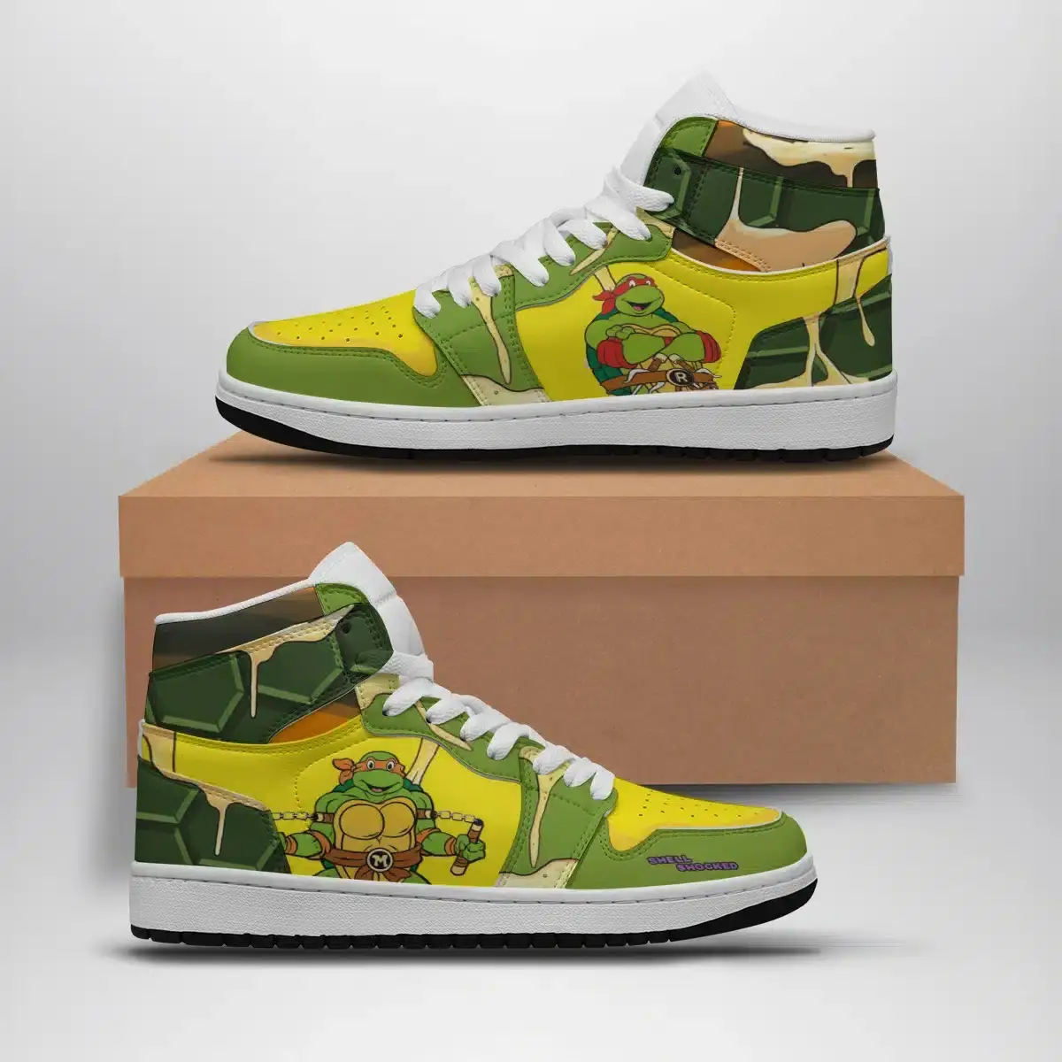 Cowabunga V2 Teenage Mutant Ninja Turtles Air Jordan 1 Shoes