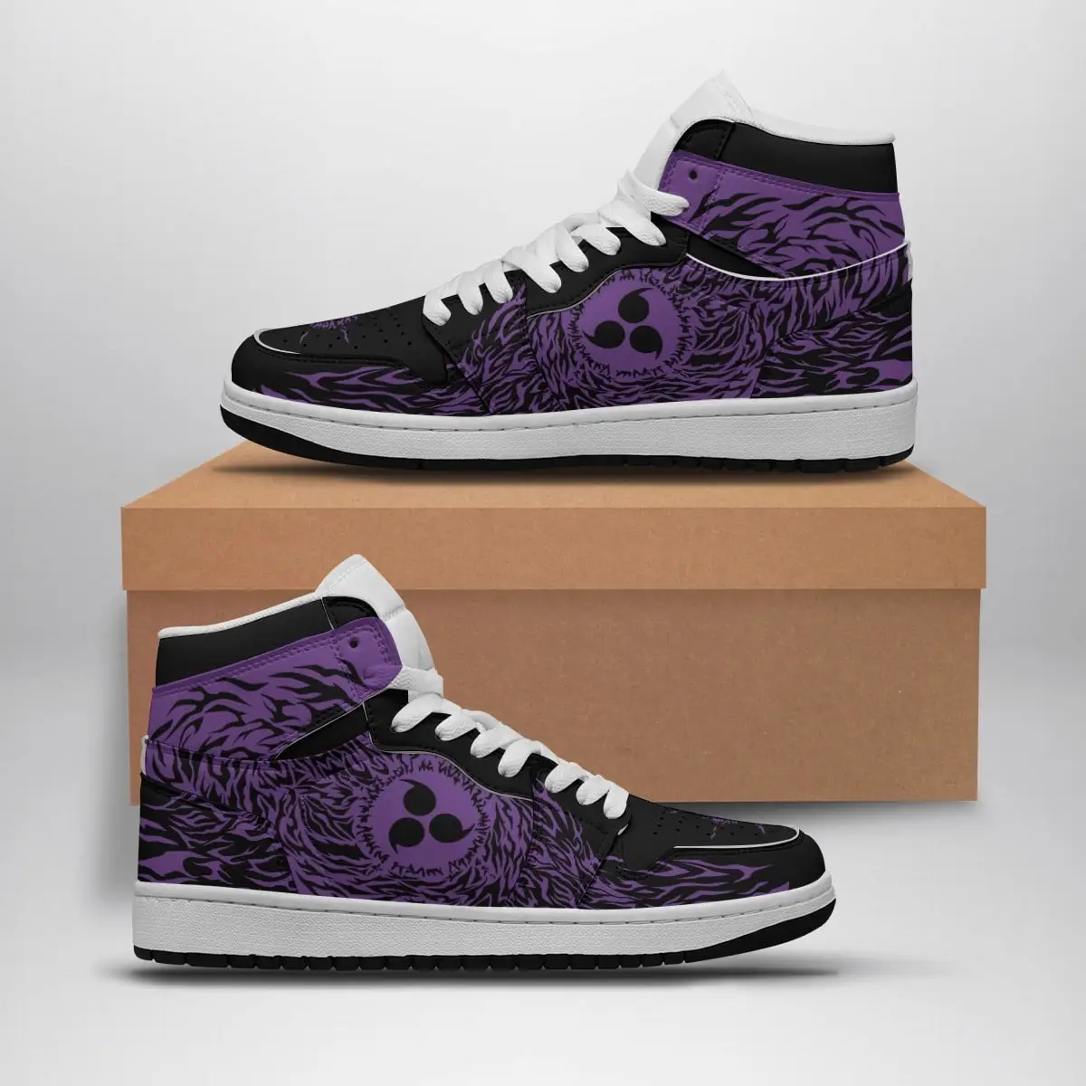 Curse Mark Pattern Shippuden Air Jordan 1 Shoes