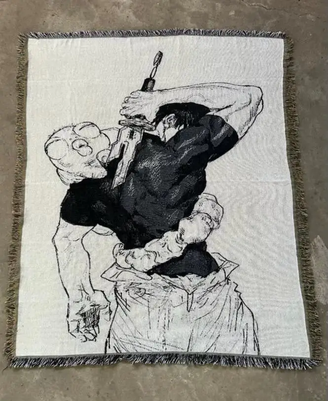 CURSED 3 WOVEN BLANKET TAPESTRY