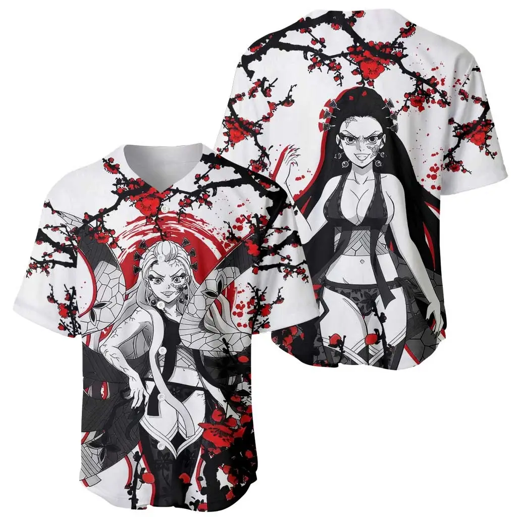 Daki - Demon Slayer Baseball Jersey Anime Japan Style - Benietee Shop