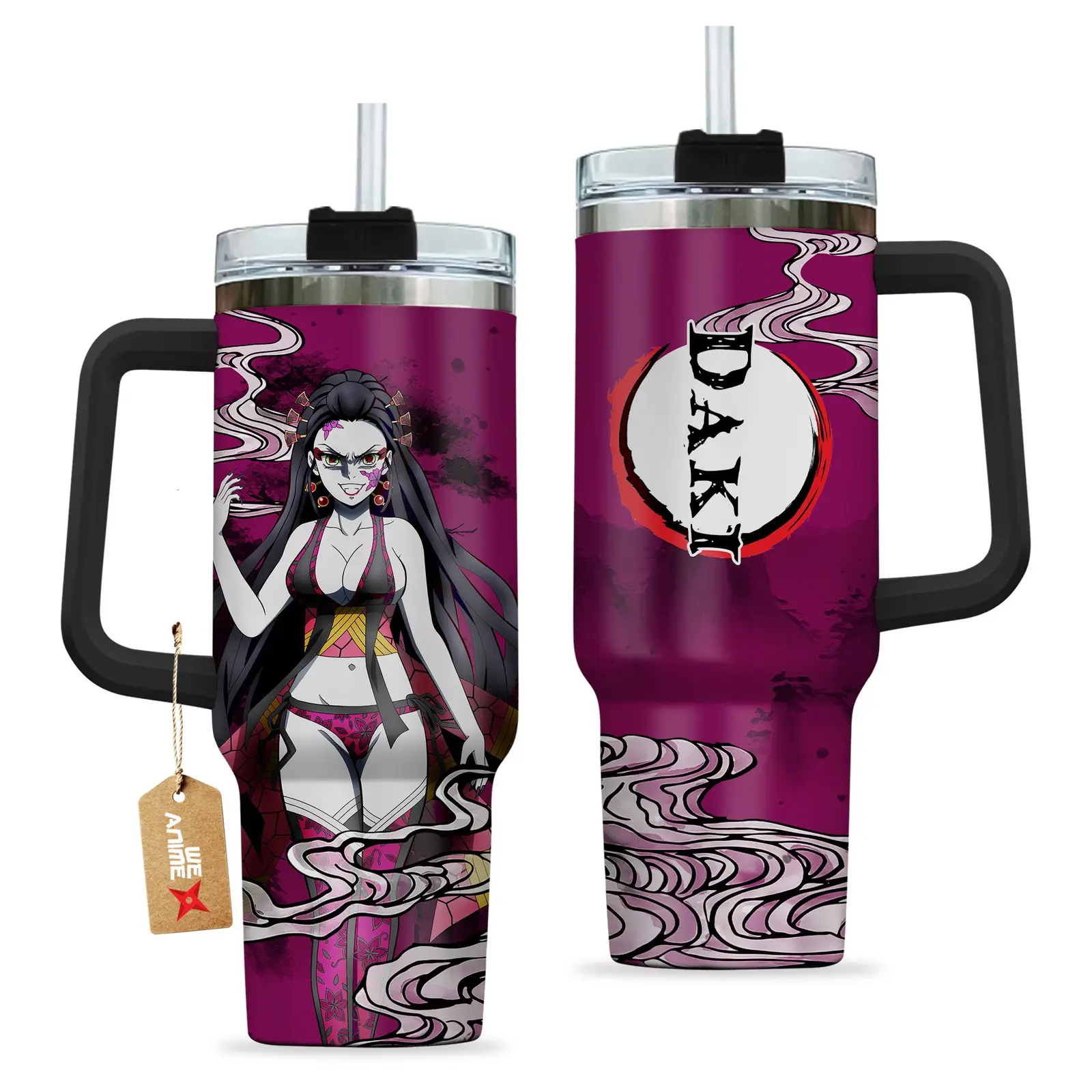 Daki Kimestu no Yaiba Demon Slayer  Anime Custom Quencher  40oz Stainless Steel Tumbler With Handle HG