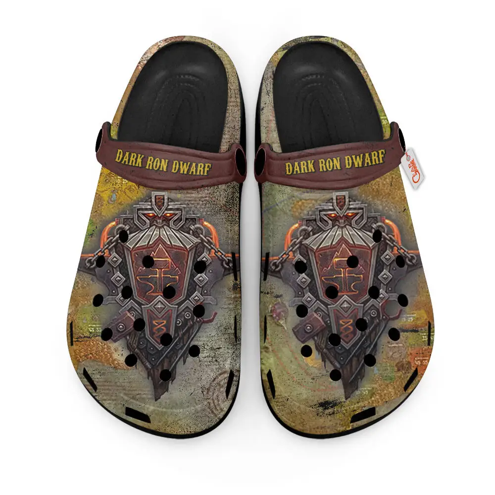 Dark ron Dwarf World Of Warcraft Edition Premium Clogs for True Fans Custom Name