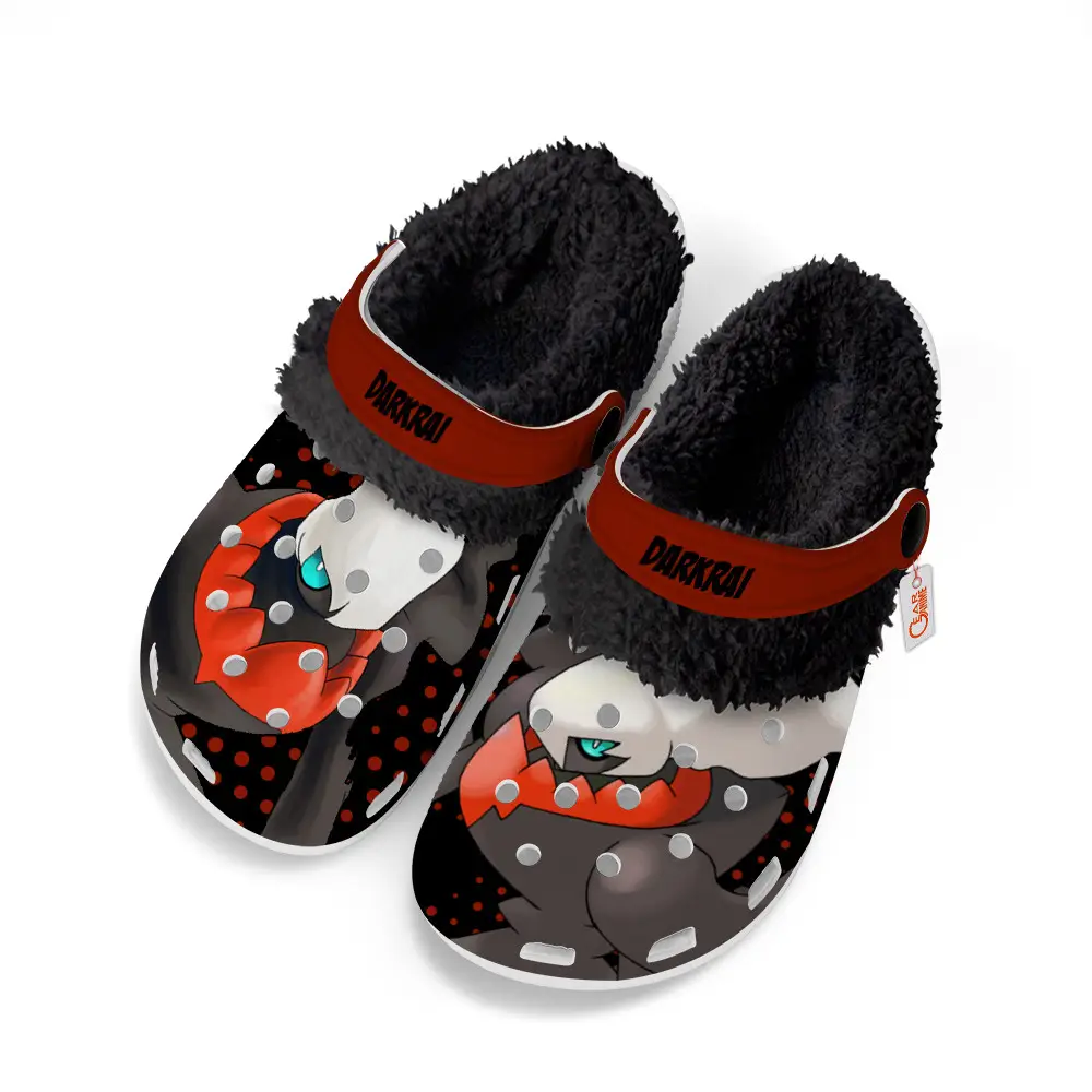 Darkrai Edition Fleece-Lined Clogs Personalized Name