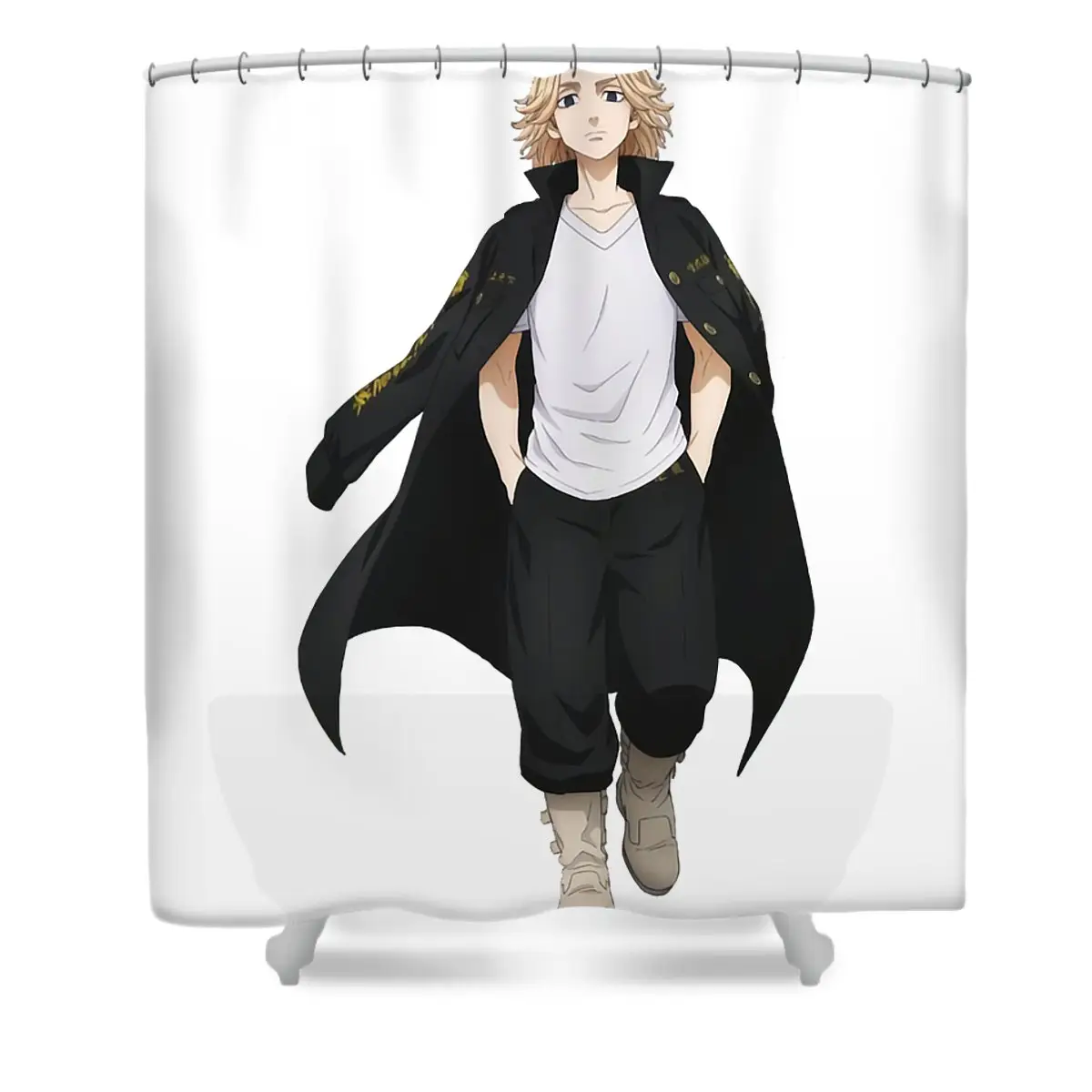 Day Gift Takemichi Chipi Manga Hanagaki Cool Gifts Shower Curtain | Anime Shower Curtains