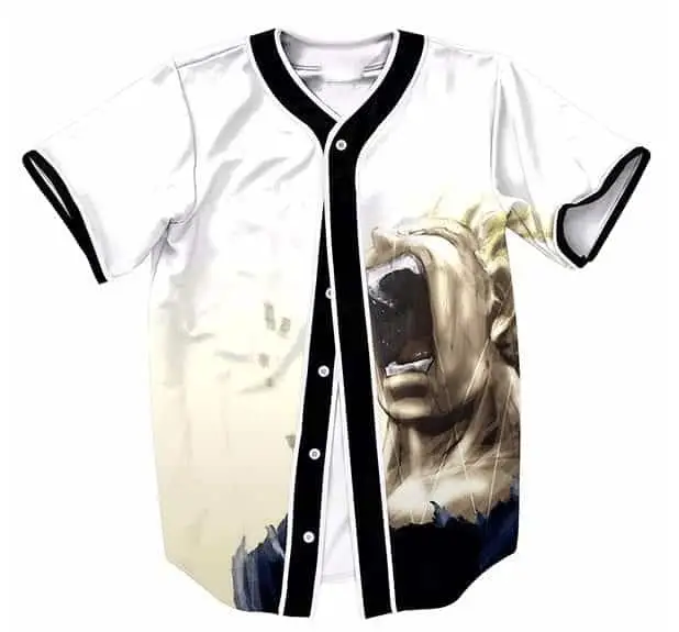 DBZ Pissed Off Angry Super Saiyan Vegeta Gets Mad Hip Hop Baseball Jersey