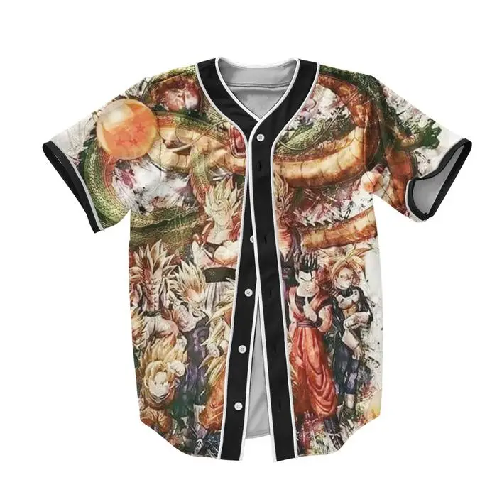 DBZ The Ultimate Shenron And The Saiyans Baseball Jersey