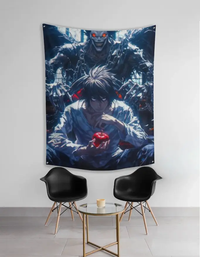 Death Note tapestry - Ryuk & Light Wall Art