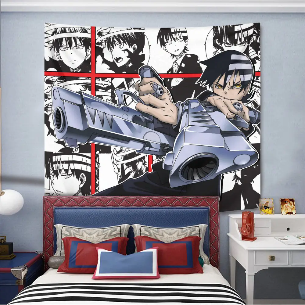 Death the Kid Tapestry Custom Soul Eater Manga Anime Wall Decor