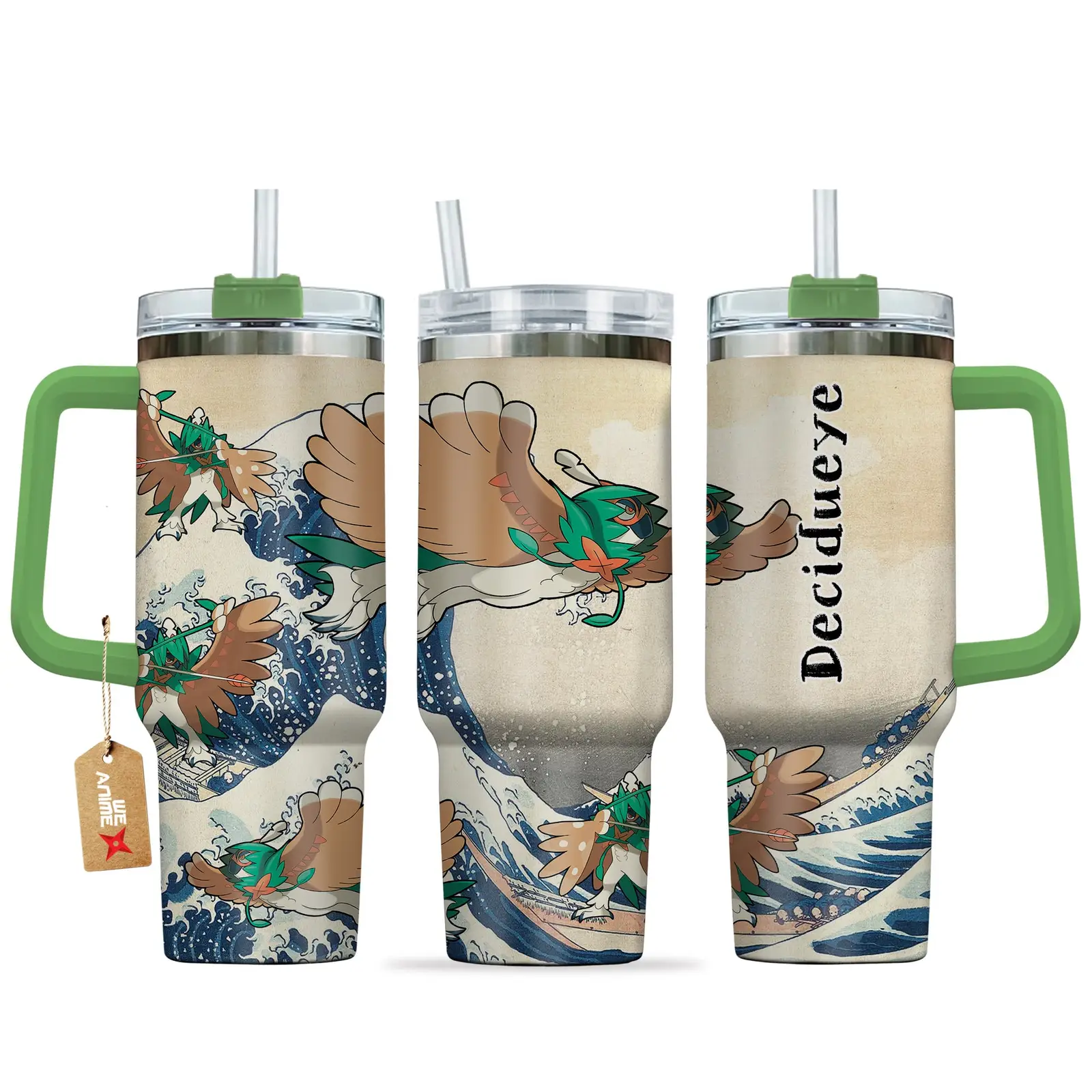 Decidueye Anime Tumbler 40oz Kanagawa Collection