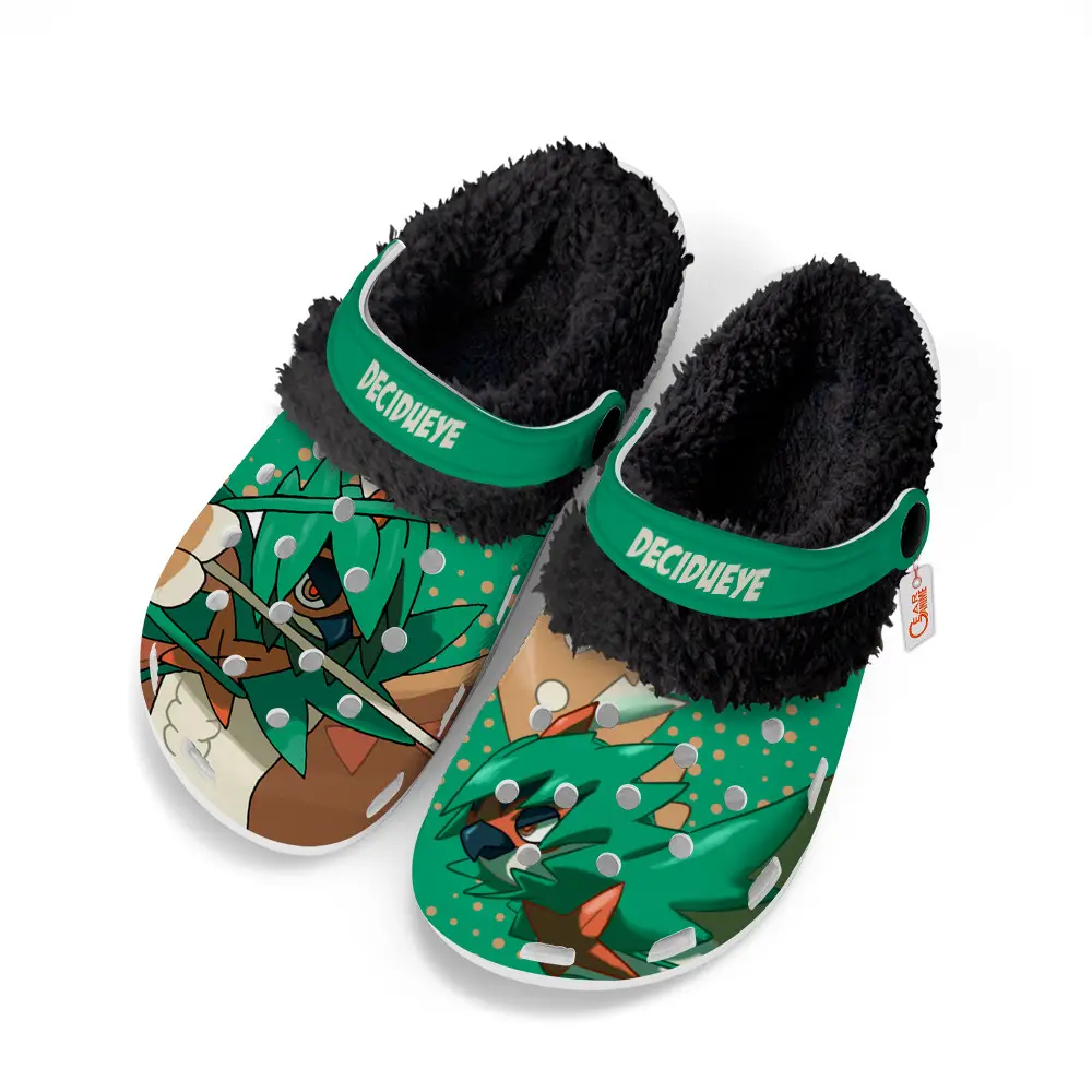 Decidueye Edition Fleece-Lined Clogs Personalized Name