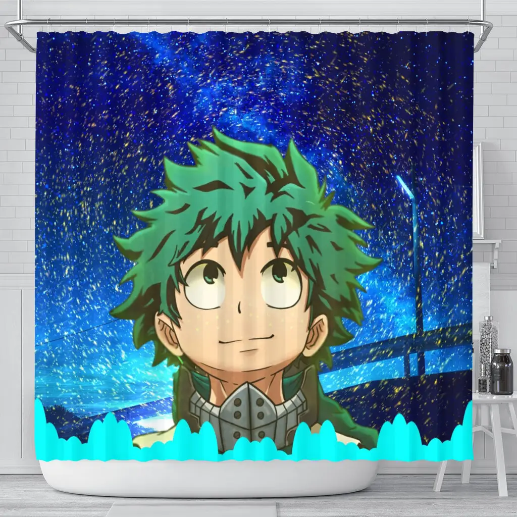 Deku Anime Shower Curtain