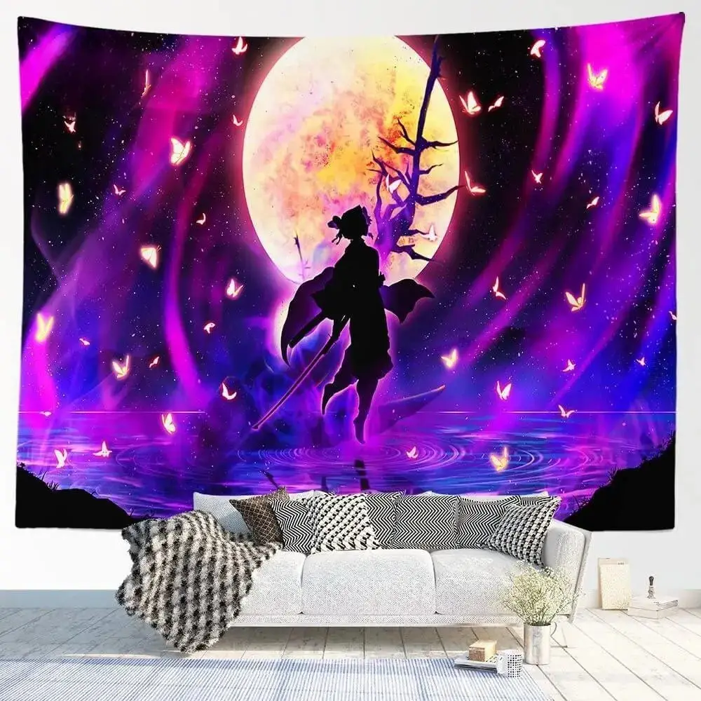 Demon Slayer Silhouette Tapestry