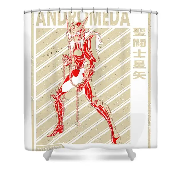 Design Andromeda Saint Seiya Shower Curtain | Anime Shower Curtains