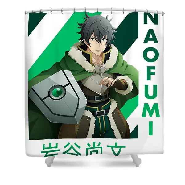 Design Rising Of The Shield Hero Naofumi Manga Shower Curtain | Anime Shower Curtains
