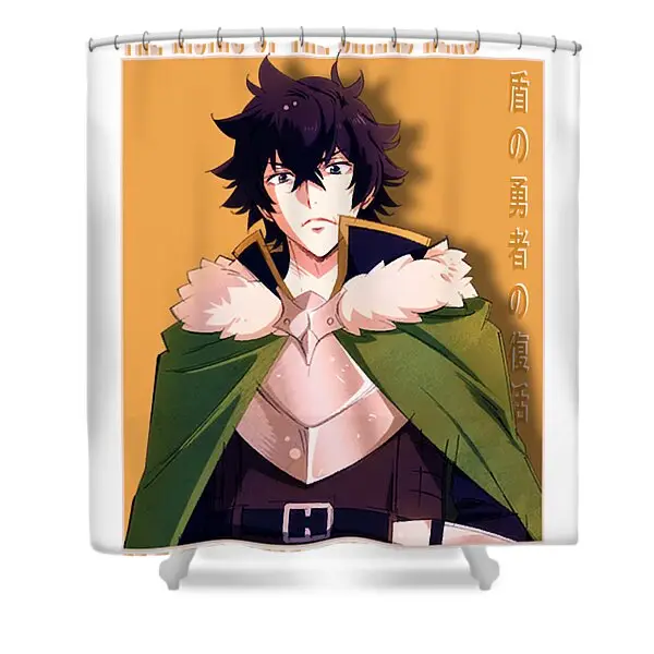 Design Rising Of The Shield Hero Naofumi Shower Curtain | Anime Shower Curtains