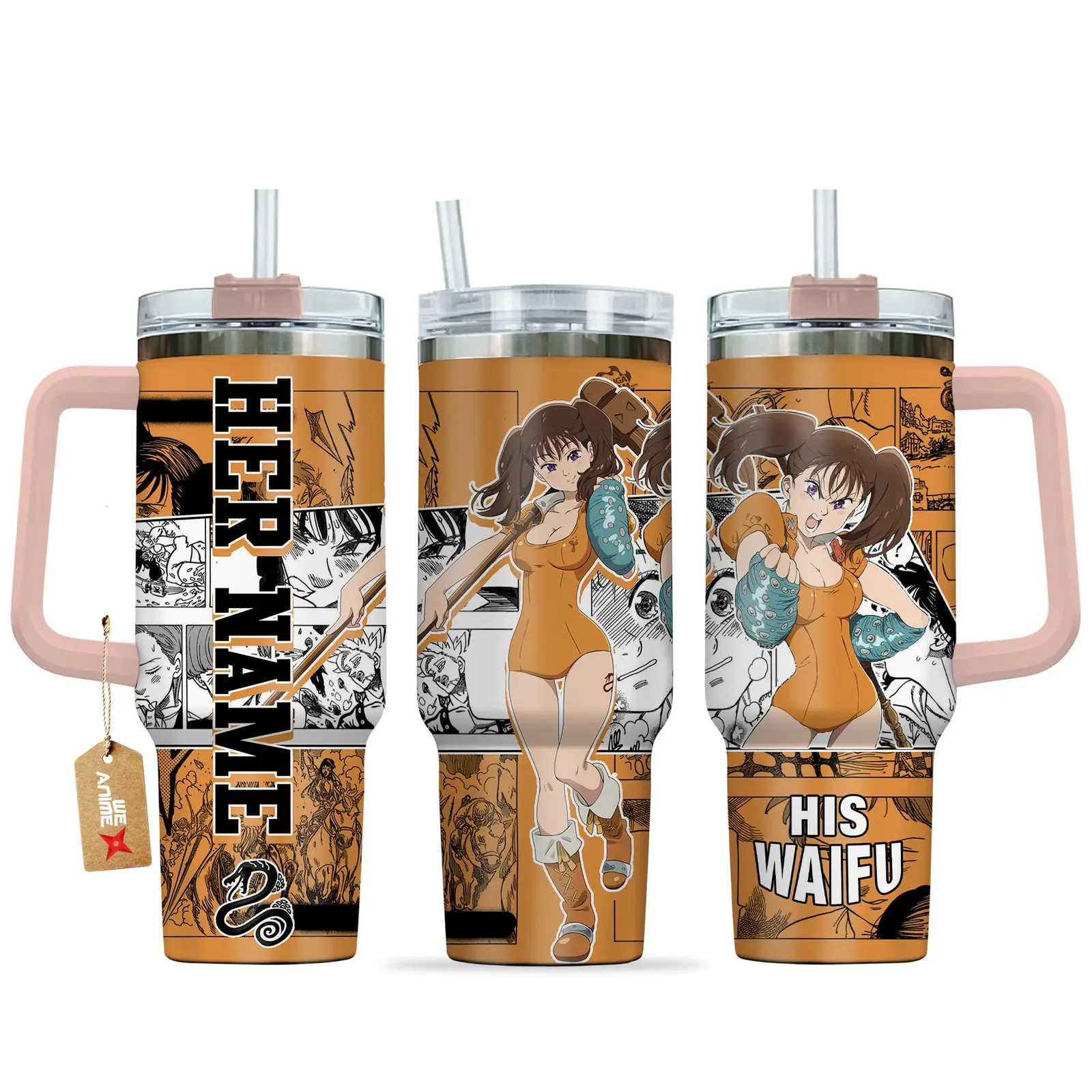Diane - 40oz Travel Tumbler Name - Senpai Waifu Collection