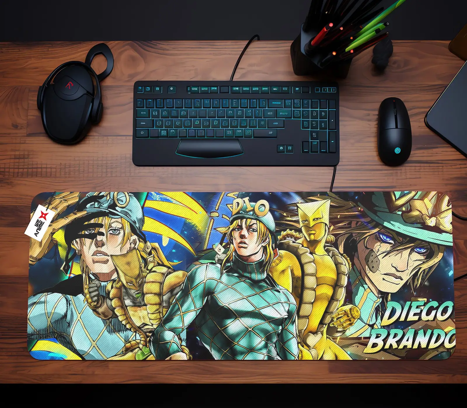 Diego Brando Mouse Mats Personalized Name Custom
