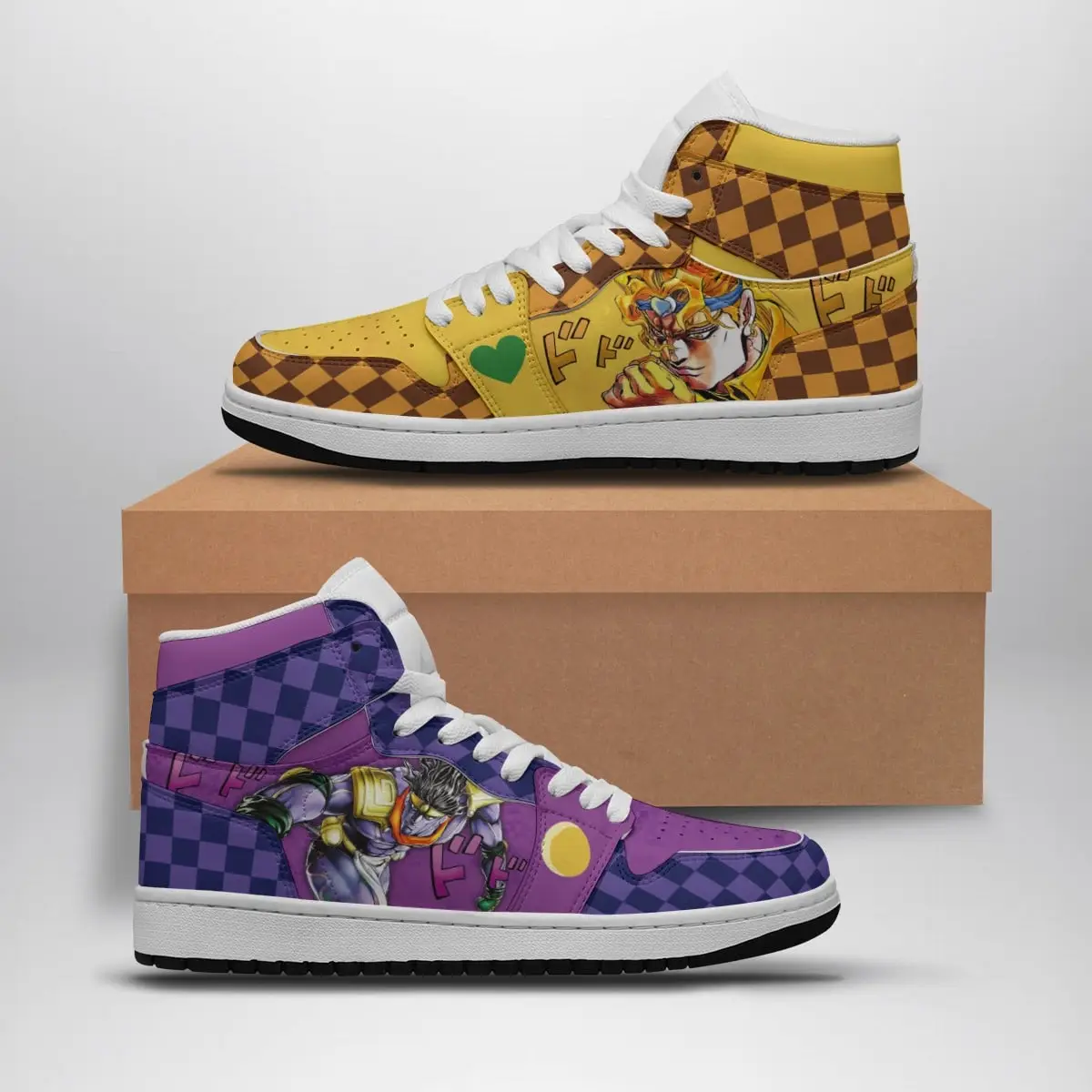 Dio vs Jotaro Jojo's Bizarre Adventure Air Jordan 1 Shoes