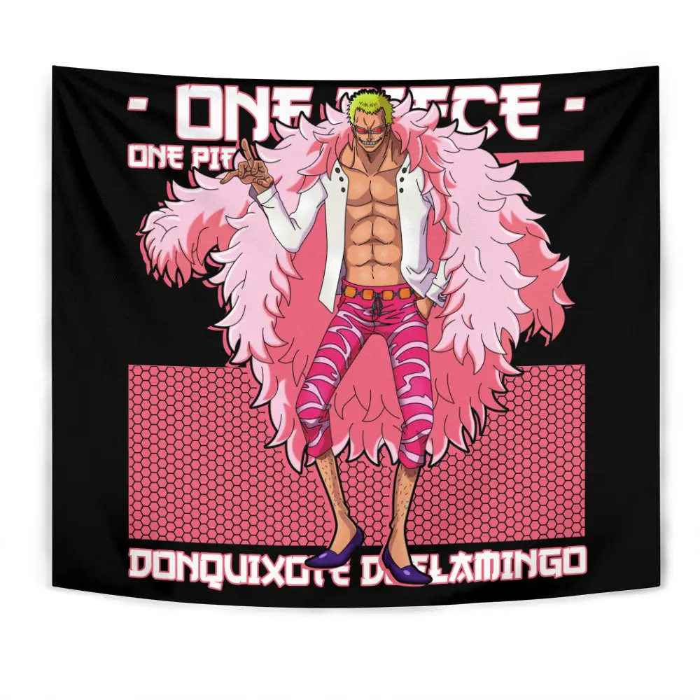Donquixote Doflamingo Tapestry Custom Anime Home Decor