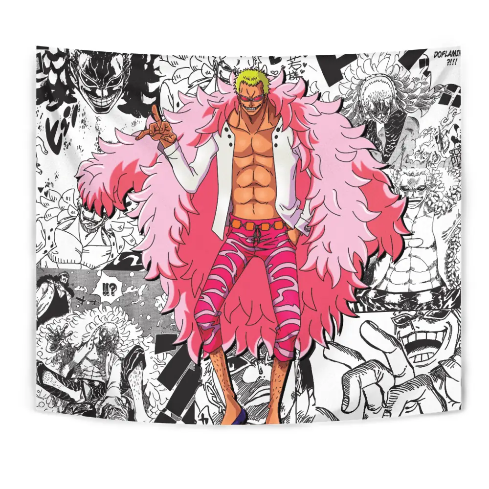 Donquixote Doflamingo Tapestry Custom Anime Manga Room Wall Decor