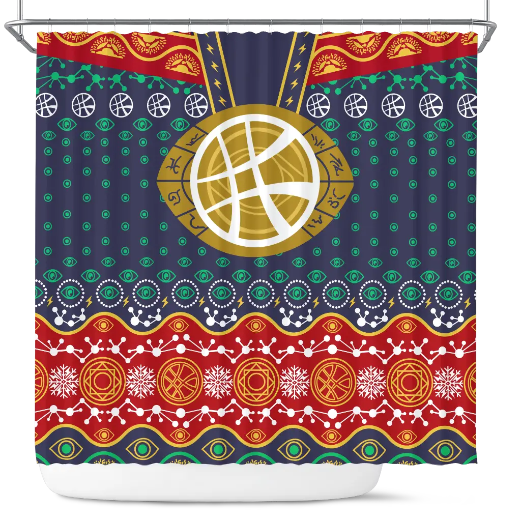 Dr Strange Christmas Shower Curtain
