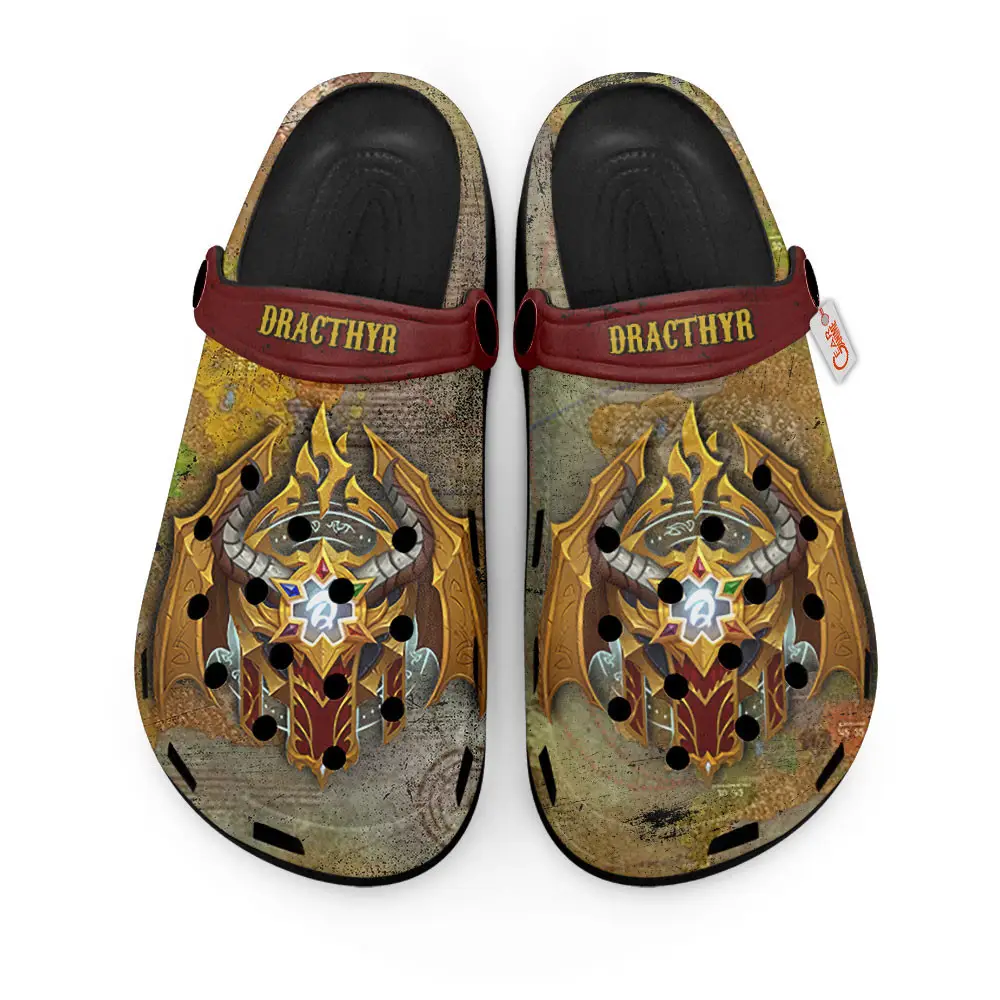 Dracthyr World Of Warcraft Premium EVA Clogs Custom Name