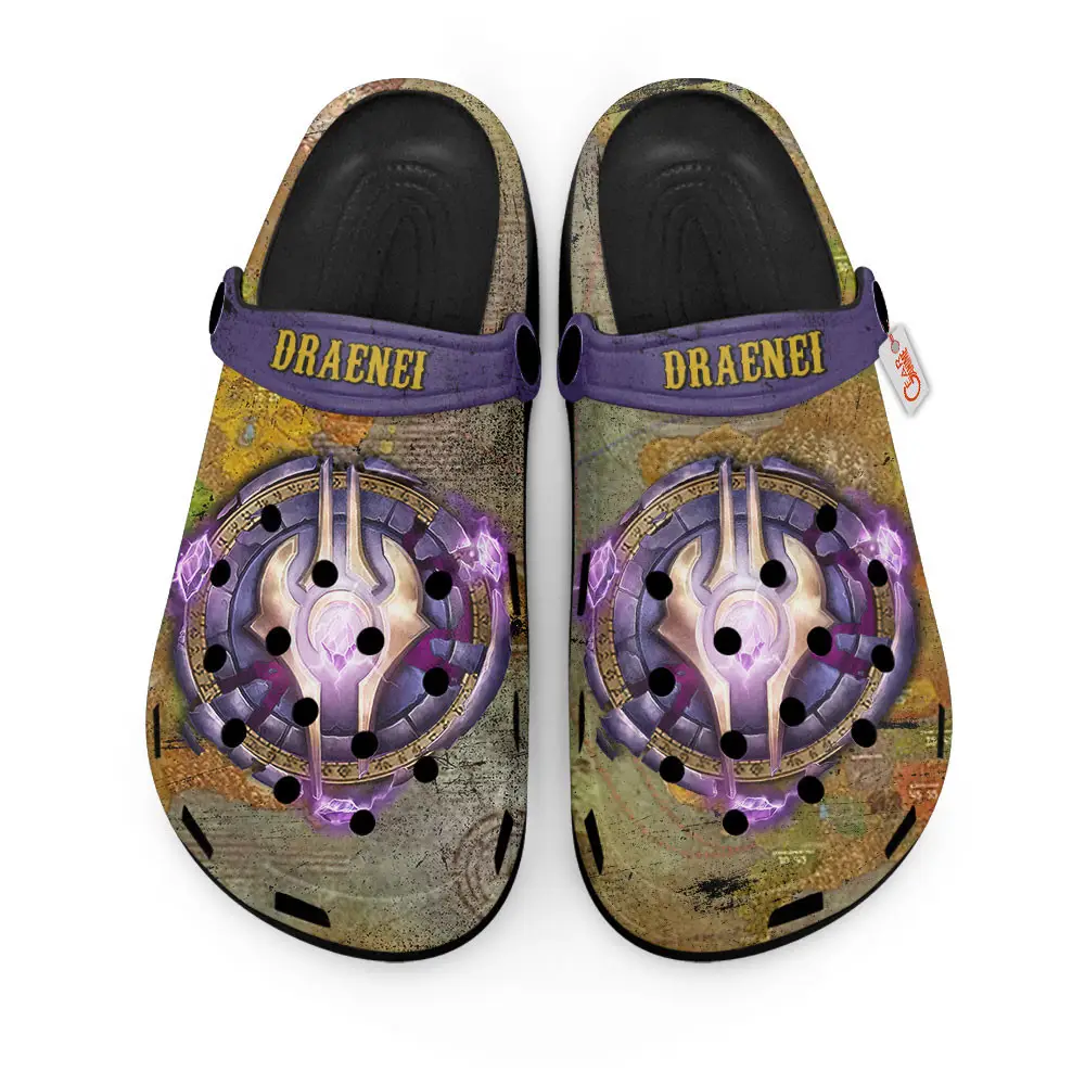 Draenei World Of Warcraft Premium EVA Clogs Custom Name