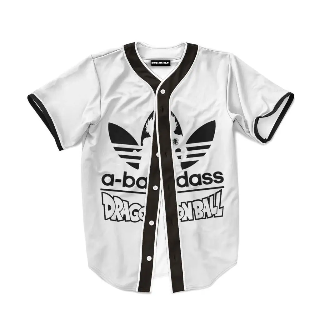 Dragon Ball Adidas Logo A Badass Funny Baseball Jersey