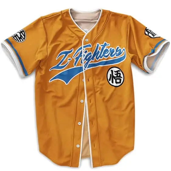Dragon Ball Z-Fighters Goku Orange Baseball Jersey