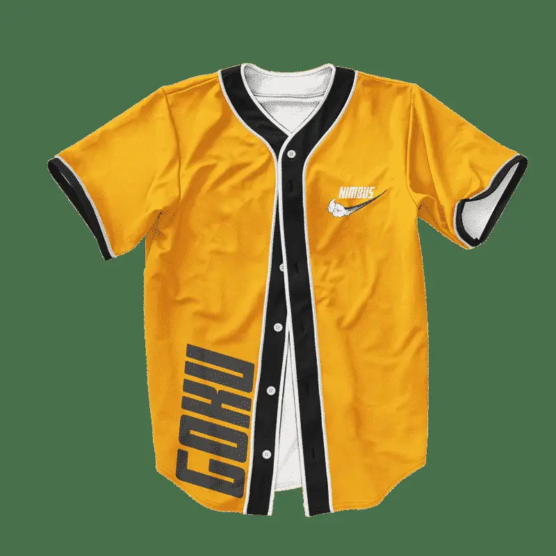 Dragon Ball Z Goku Nimbus Nike Inspired Baseball Jersey