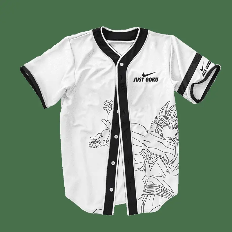 Dragon Ball Z Just Goku Nike Inspired Baseball Jersey