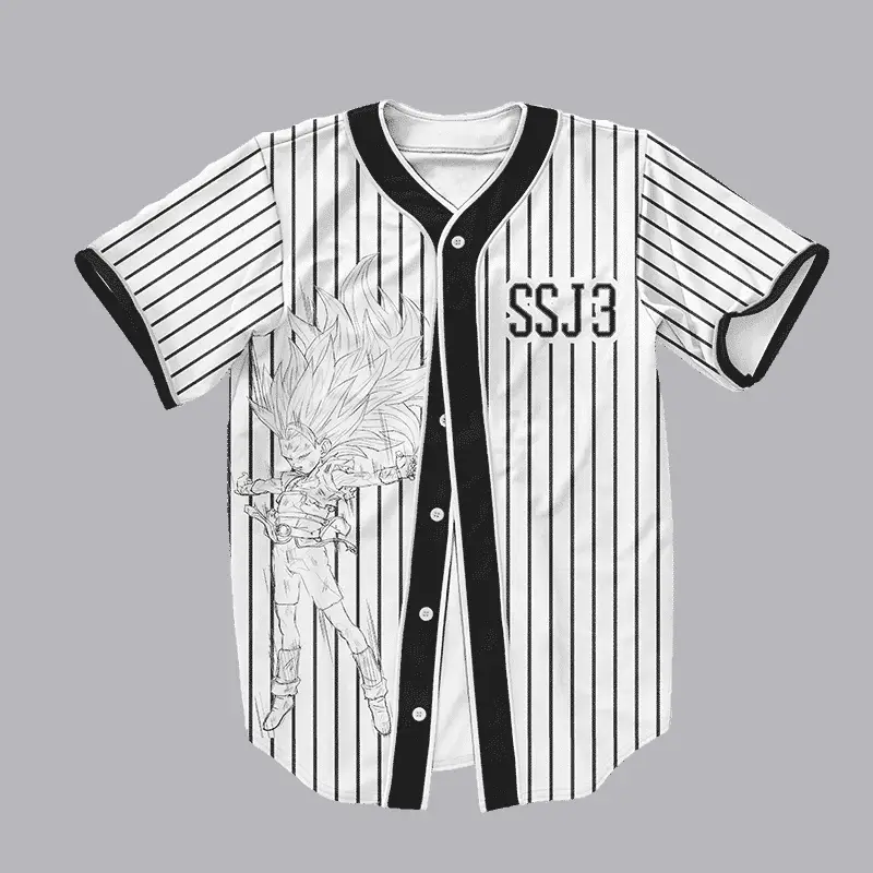 Dragon Ball Z Universe 6 Cabba SSJ3 Dope Baseball Jersey