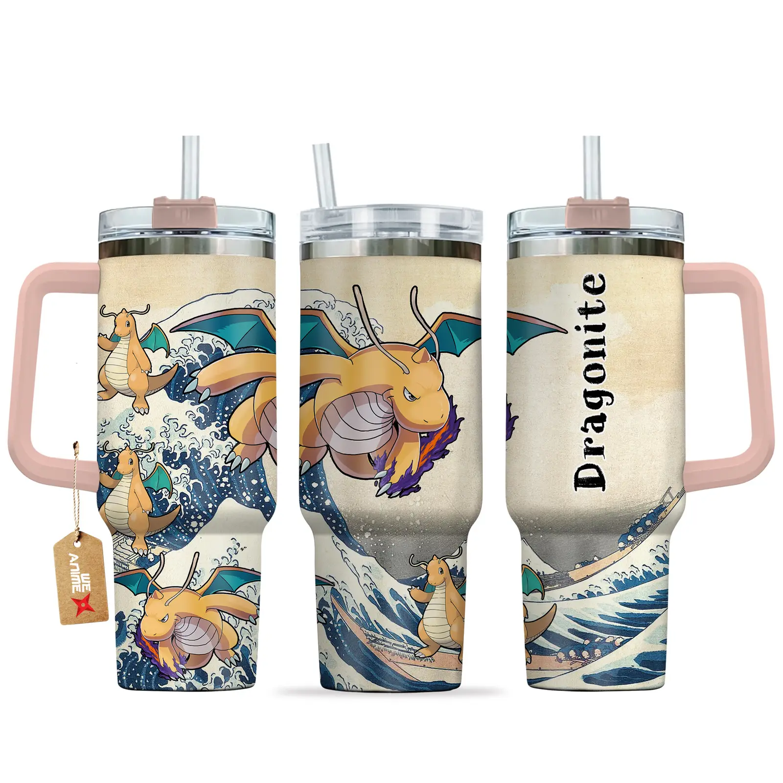 Dragonite Kanagawa Anime Tumbler 40oz