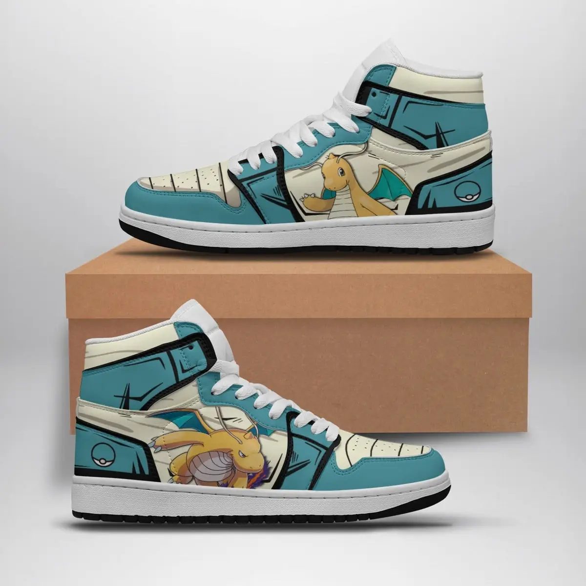 Dragonite Pokemon Air Jordan 1 Shoes