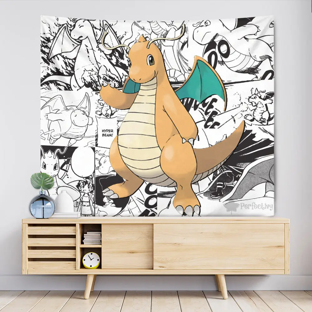 Dragonite Tapestry Manga Style