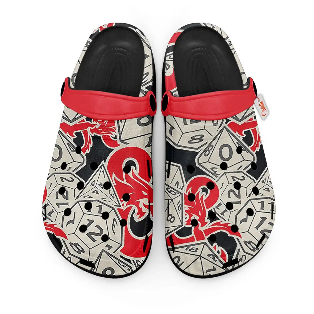Dungeons And Dragons Dice Edition Premium Clogs for True Fans
