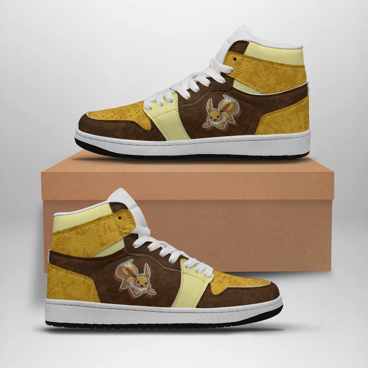 Eevee Attack Pokemon Air Jordan 1 Shoes