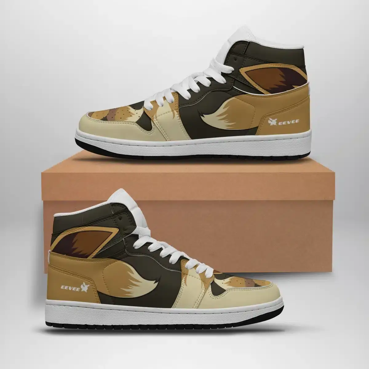 Eevee Pokemon Air Jordan 1 Shoes