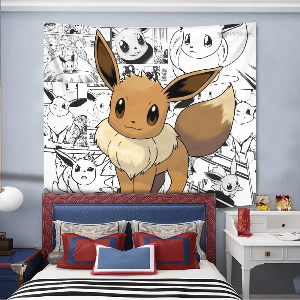 Eevee Tapestry Manga Style